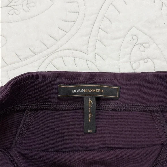 BCBGMaxAzria Purple Bandage Ribbed Pencil Skirt - Women’s XS - Picture 2 of 7